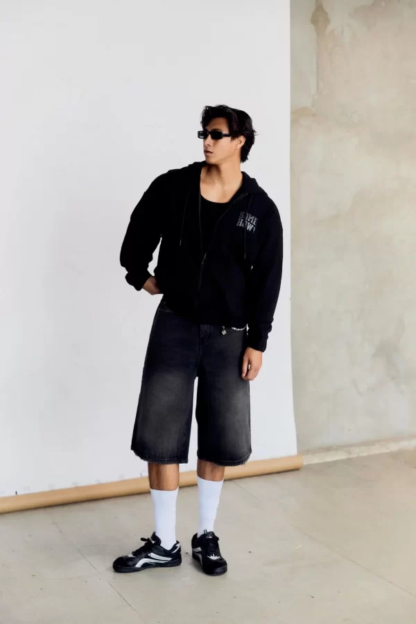 Quần Short Denim Bermuda - Hình ảnh 10