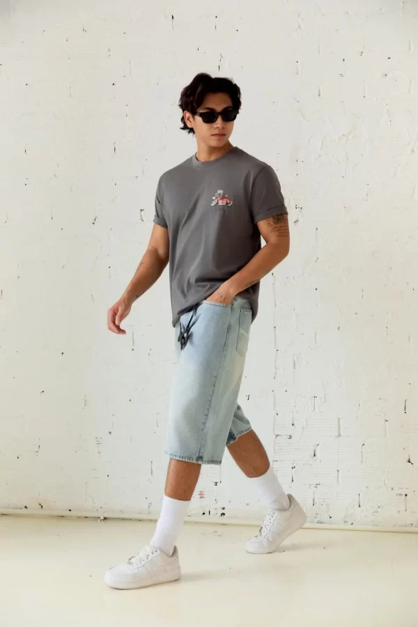 Quần Short Denim Bermuda - Hình ảnh 6