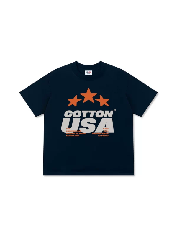 Áo Thun Relaxed Fit USA Fliction Star - Hình ảnh 4