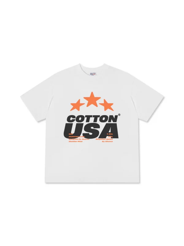 Áo Thun Relaxed Fit USA Fliction Star - Hình ảnh 2