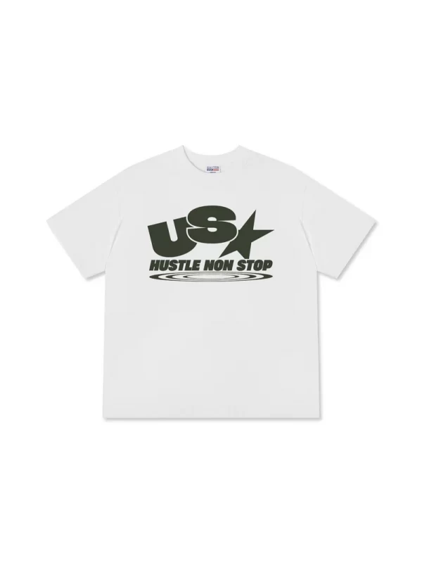 Áo Thun Relaxed Fit USA Hustle Non Stop - Hình ảnh 2