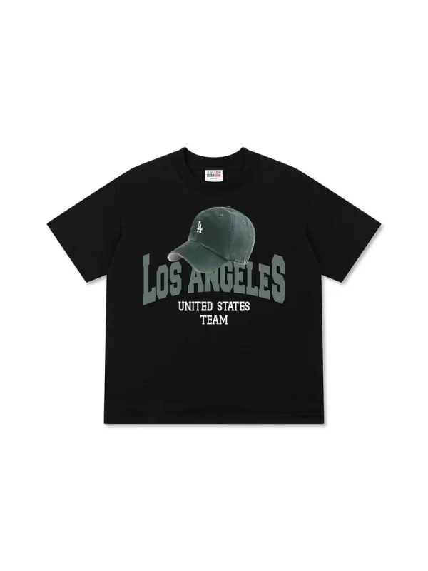 Áo Thun Relaxed Fit USA Los Ageles Green Hat - Hình ảnh 8