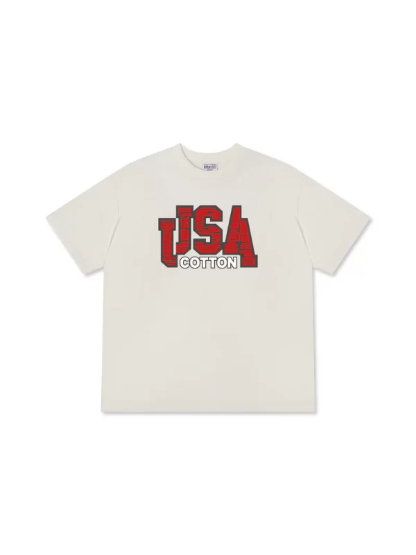 Áo Thun Relaxed Fit USA Scratched Typo - Hình ảnh 6