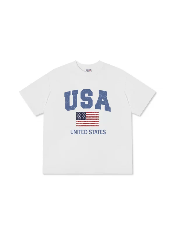 Áo Thun Relaxed Fit USA Vintage United State - Hình ảnh 2