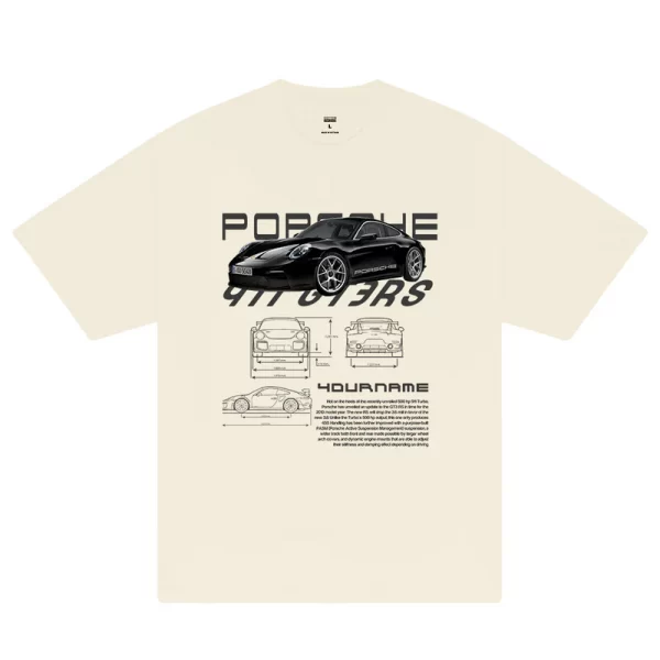 Custom Car Porsche 911 GT3 RS Vintage T-Shirt - Hình ảnh 8