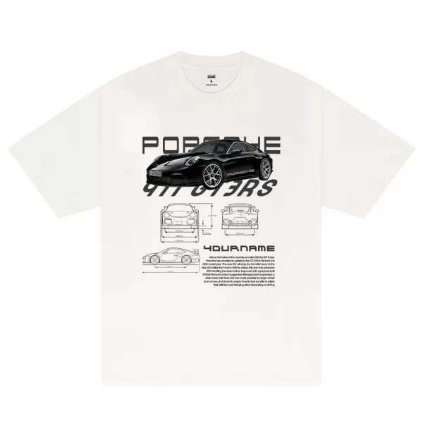 Custom Car Porsche 911 GT3 RS Vintage T-Shirt - Hình ảnh 5
