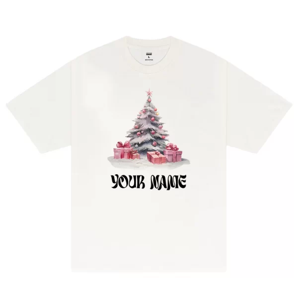 Custom Couple Christmas Gift T-Shirt - Hình ảnh 5
