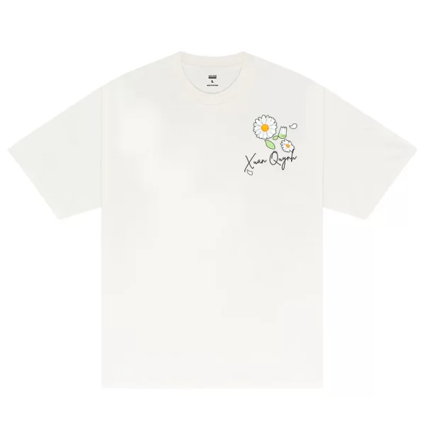 Custom Couple Flower T-Shirt - Hình ảnh 2