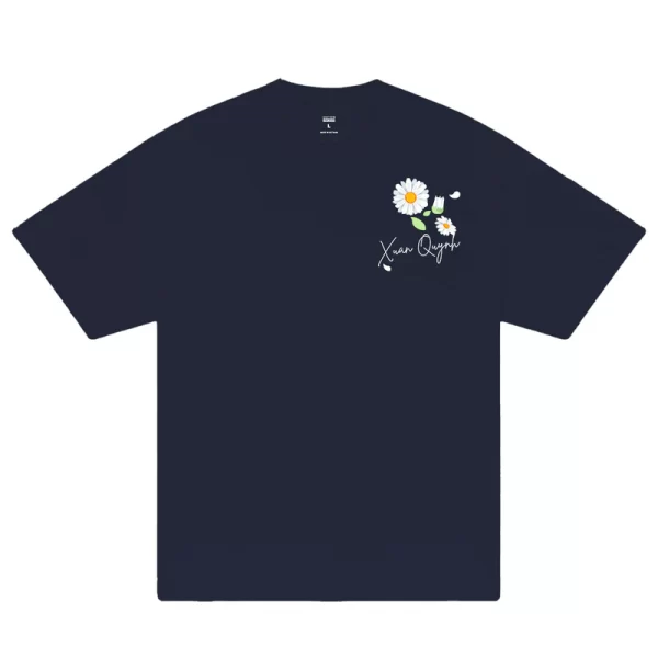 Custom Couple Flower T-Shirt - Hình ảnh 4