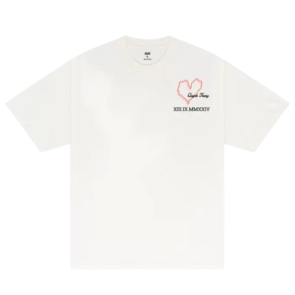 Custom Couple Heart And Number T-Shirt - Hình ảnh 5