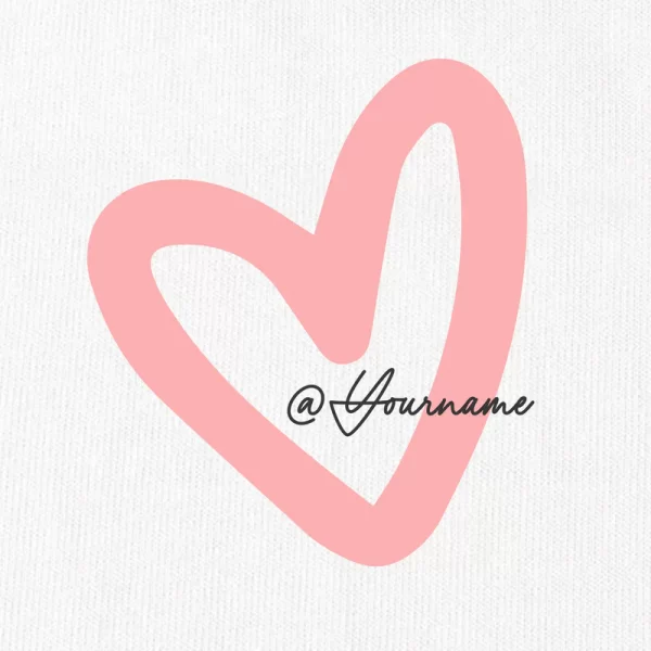 Custom Couple Heart Instagram T-Shirt - Hình ảnh 12