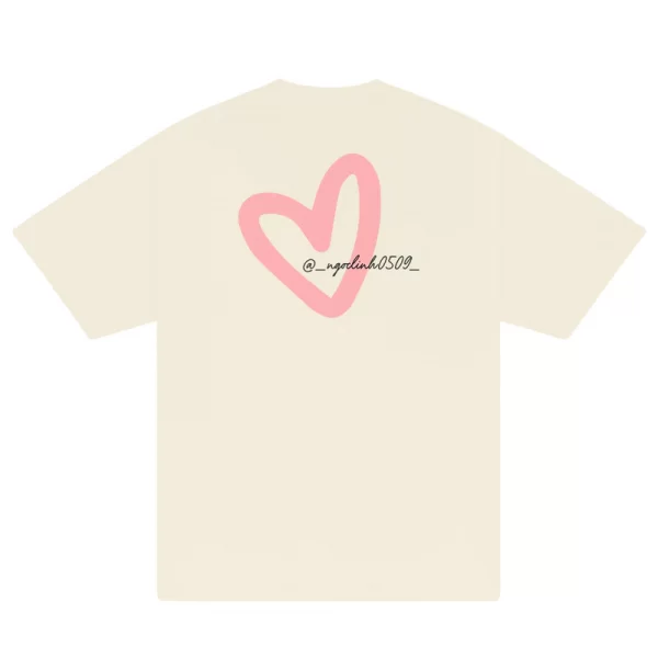 Custom Couple Heart Instagram T-Shirt - Hình ảnh 10