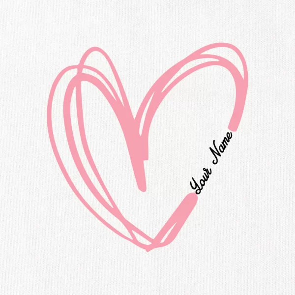Custom Couple Heart T-Shirt - Hình ảnh 2