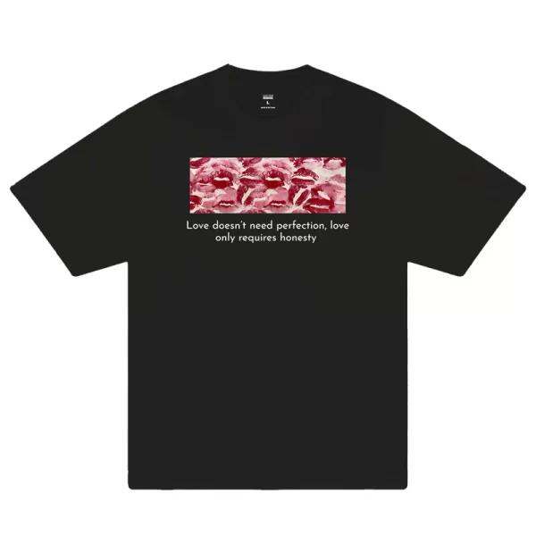 Custom Couple Love Doesn't Need Perfection, Love Only Requires Honesty T-Shirt - Hình ảnh 6