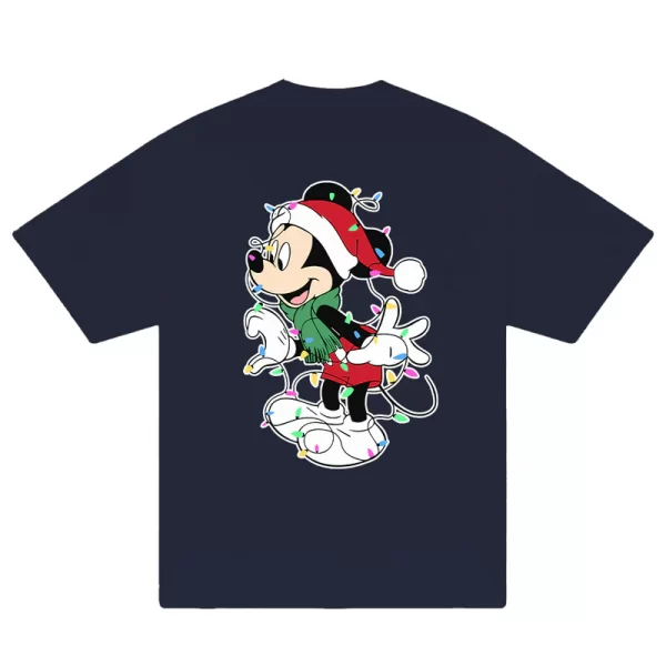 Custom Couple Mickey Christmas T-Shirt - Hình ảnh 4