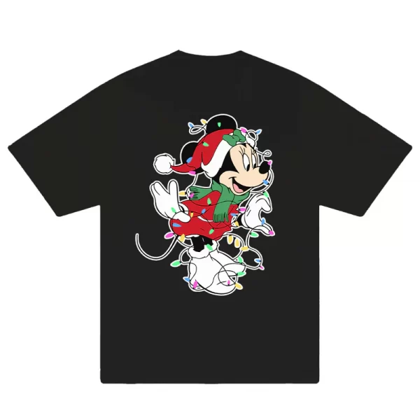 Custom Couple Mickey Christmas T-Shirt - Hình ảnh 9