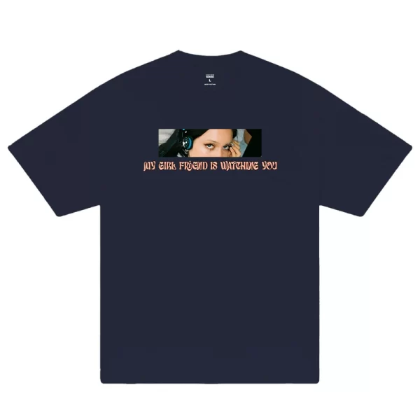 Custom Couple My Boyfriend Girlfriend Is Watching You T-Shirt - Hình ảnh 7