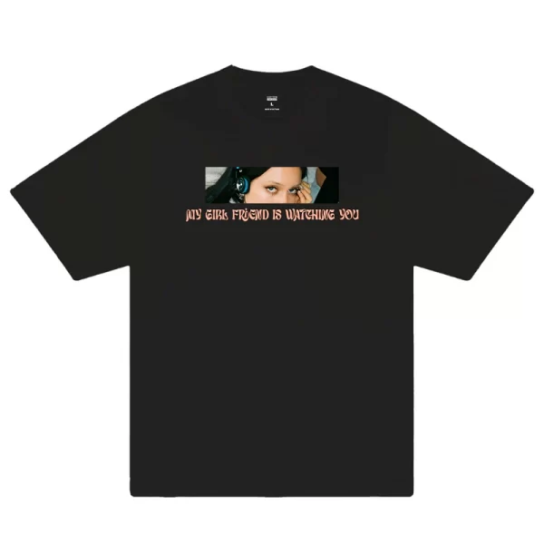 Custom Couple My Boyfriend Girlfriend Is Watching You T-Shirt - Hình ảnh 8