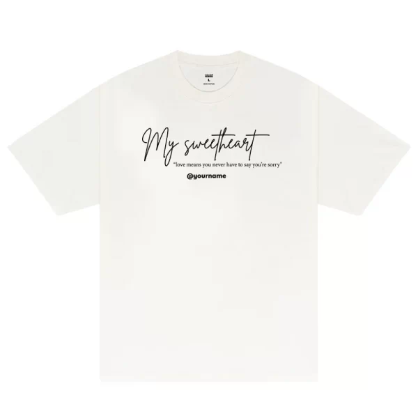 Custom Couple My Sweetheart T-Shirt - Hình ảnh 5