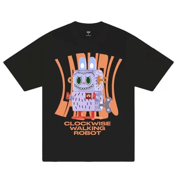 Labubu Clockwise Walking Robot T-Shirt - Hình ảnh 9