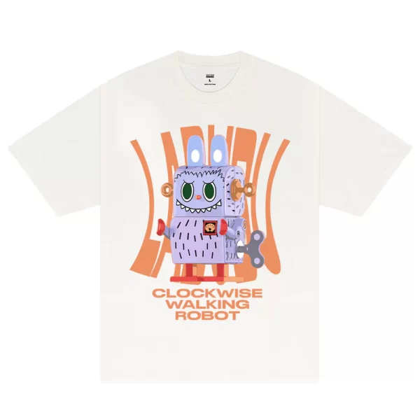 Labubu Clockwise Walking Robot T-Shirt - Hình ảnh 7