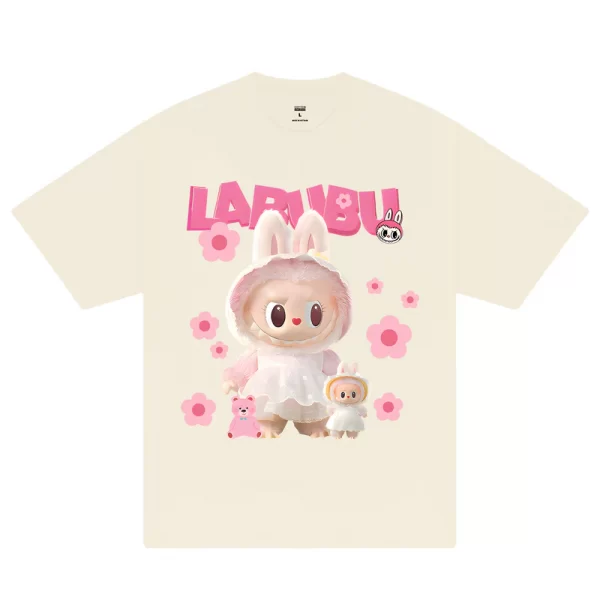 Labubu Cute Pink Flower T-Shirt - Hình ảnh 7