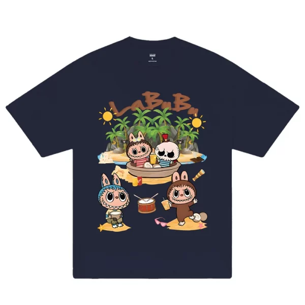 Labubu Summer Beach T-Shirt - Hình ảnh 9
