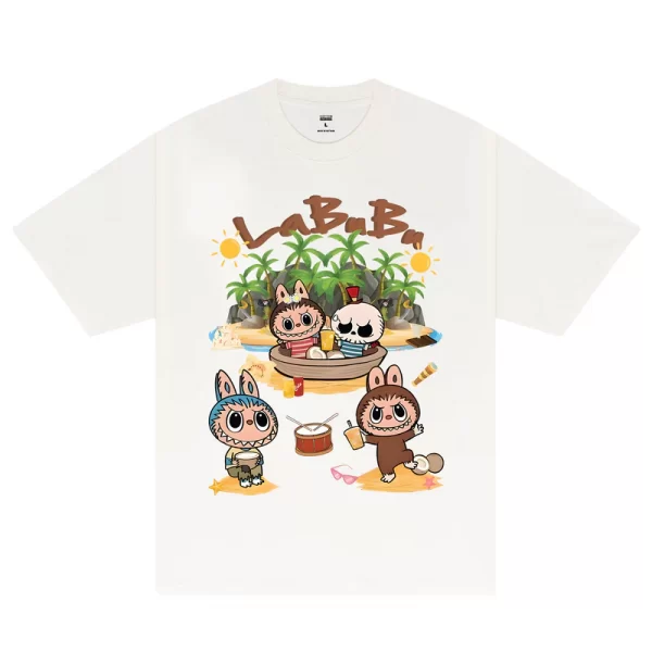 Labubu Summer Beach T-Shirt - Hình ảnh 8
