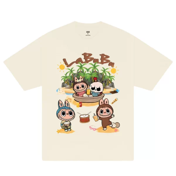 Labubu Summer Beach T-Shirt - Hình ảnh 7