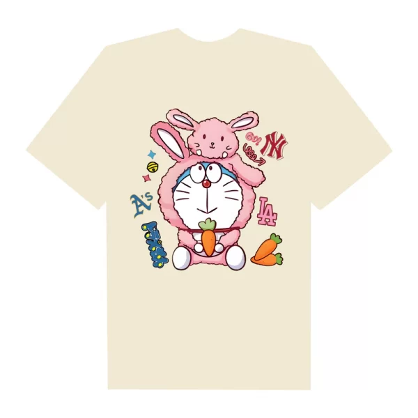MLB Anime Cute Doraemon With Bunny T-Shirt - Hình ảnh 8