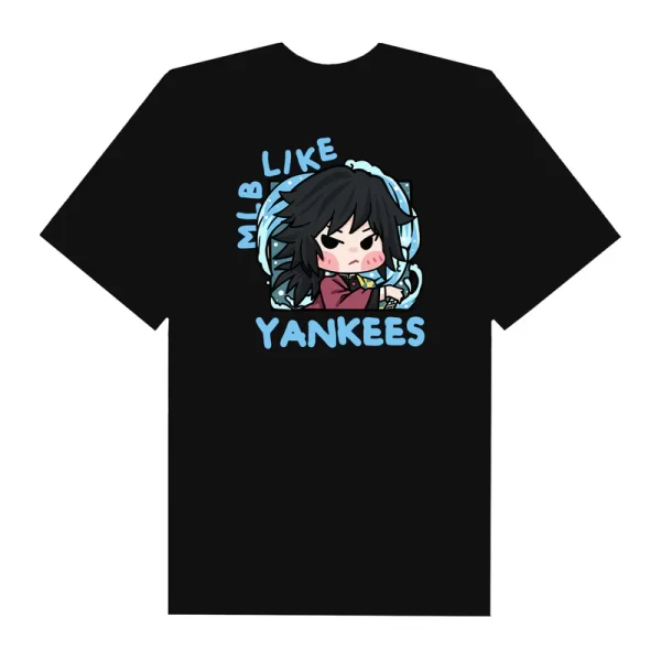 MLB Anime Demon Slayer Giyu Like Yankees T-Shirt - Hình ảnh 8