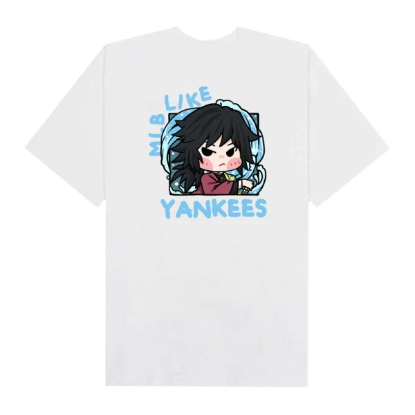 MLB Anime Demon Slayer Giyu Like Yankees T-Shirt - Hình ảnh 4