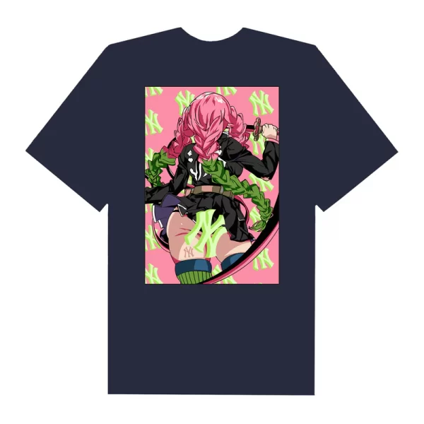 MLB Anime Demon Slayer Mitsuri Rose NY T-Shirt - Hình ảnh 8
