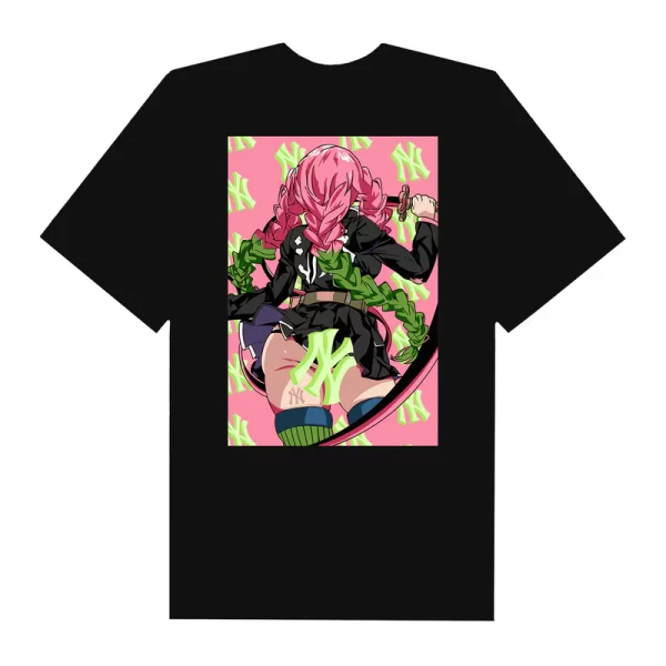 MLB Anime Demon Slayer Mitsuri Rose NY T-Shirt - Hình ảnh 6