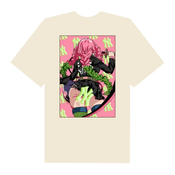 MLB Anime Demon Slayer Mitsuri Rose NY T-Shirt - Hình ảnh 4