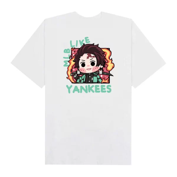 MLB Anime Demon Slayer Tanjiro Like Yankees T-Shirt - Hình ảnh 6