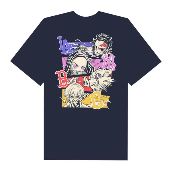 MLB Anime Demon Slayer Teams MLB T-Shirt - Hình ảnh 3
