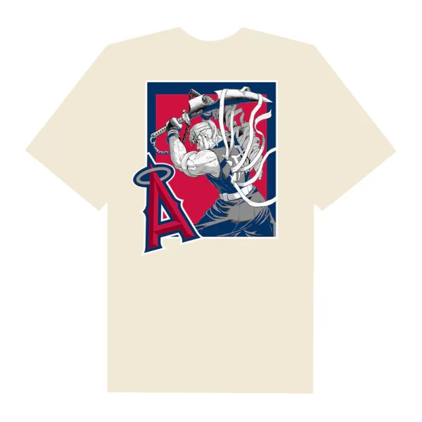 MLB Anime Demon Slayer Tengen LA Angels T-Shirt - Hình ảnh 7