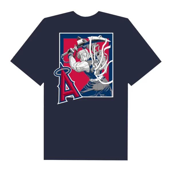 MLB Anime Demon Slayer Tengen LA Angels T-Shirt - Hình ảnh 6