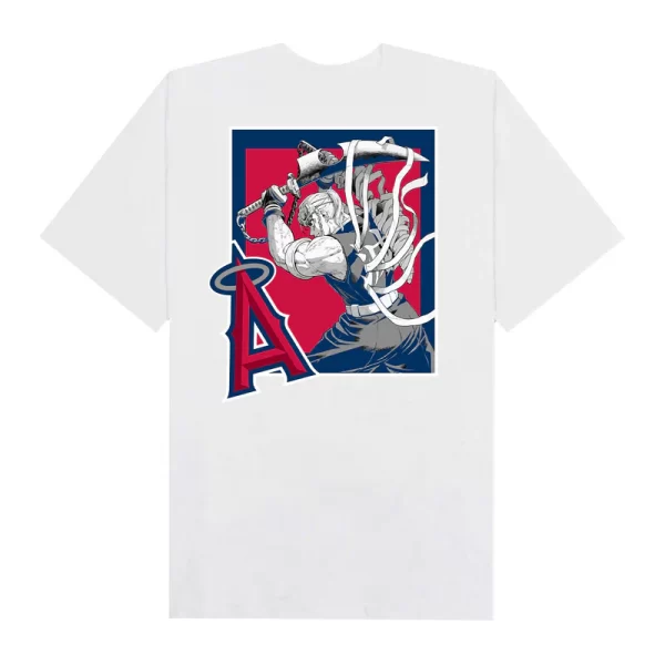 MLB Anime Demon Slayer Tengen LA Angels T-Shirt - Hình ảnh 4