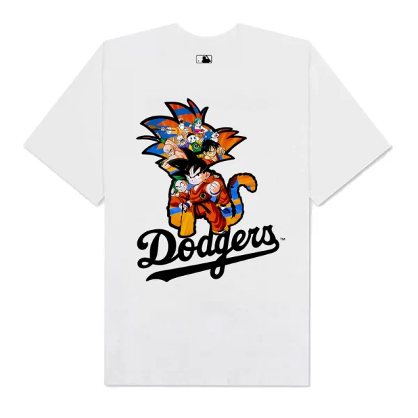 MLB Anime Dragon Ball Dodgers T-Shirt - Hình ảnh 2
