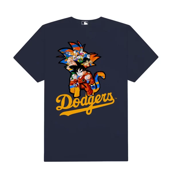MLB Anime Dragon Ball Dodgers T-Shirt - Hình ảnh 4