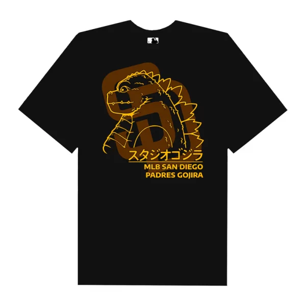 MLB Anime Gojira San Diego Padres T-Shirt - Hình ảnh 6