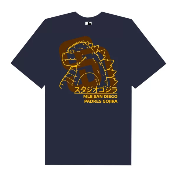 MLB Anime Gojira San Diego Padres T-Shirt - Hình ảnh 4