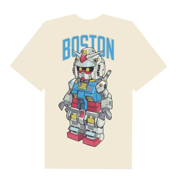 MLB Anime Gundam Lego Boston T-Shirt - Hình ảnh 8