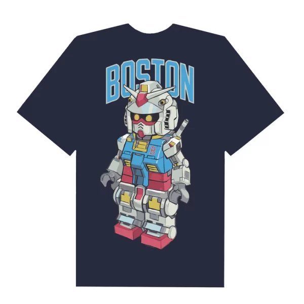 MLB Anime Gundam Lego Boston T-Shirt - Hình ảnh 6