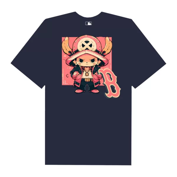 MLB Anime One Piece Chopper Boston T-Shirt - Hình ảnh 3