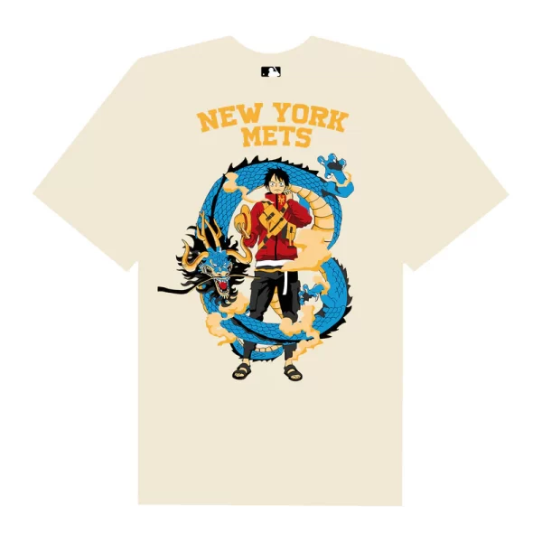 MLB Anime One Piece Luffy NY T-Shirt - Hình ảnh 8