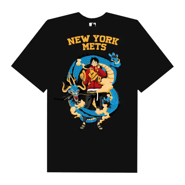 MLB Anime One Piece Luffy NY T-Shirt - Hình ảnh 6