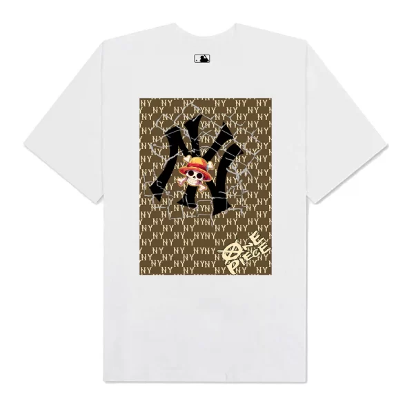 MLB Anime One Piece Skull Logo T-Shirt - Hình ảnh 2